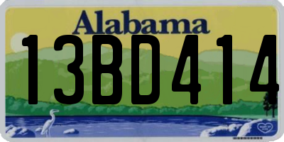 AL license plate 13BD414