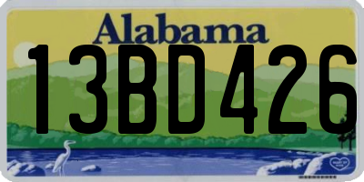 AL license plate 13BD426