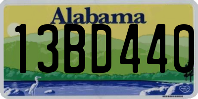 AL license plate 13BD440