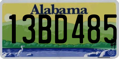 AL license plate 13BD485