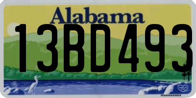 AL license plate 13BD493