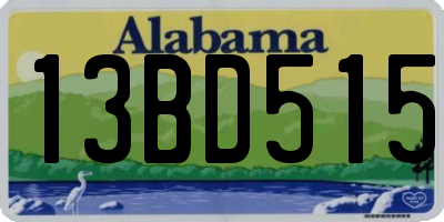 AL license plate 13BD515