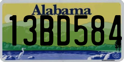 AL license plate 13BD584