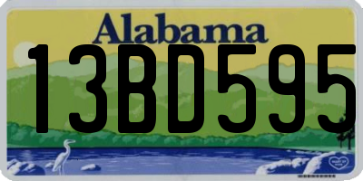 AL license plate 13BD595