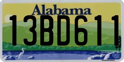 AL license plate 13BD611