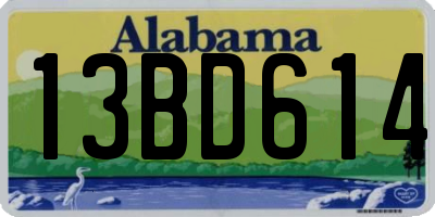 AL license plate 13BD614