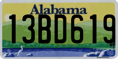 AL license plate 13BD619