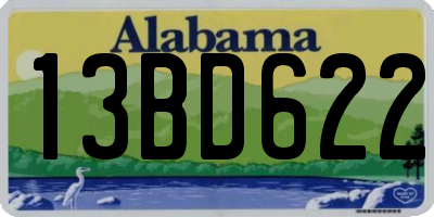 AL license plate 13BD622