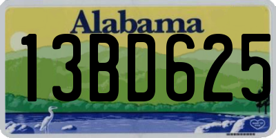 AL license plate 13BD625