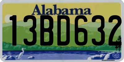 AL license plate 13BD632