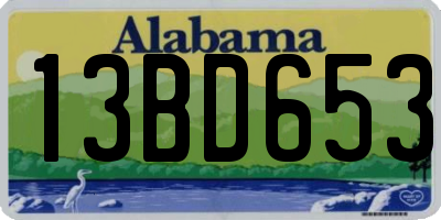 AL license plate 13BD653
