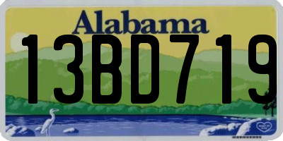 AL license plate 13BD719