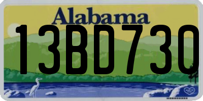 AL license plate 13BD730
