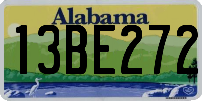 AL license plate 13BE272
