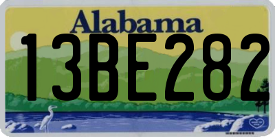 AL license plate 13BE282