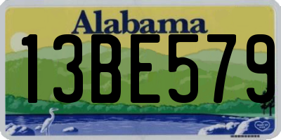 AL license plate 13BE579