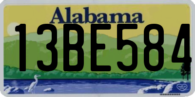 AL license plate 13BE584