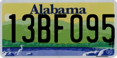 AL license plate 13BF095