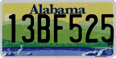 AL license plate 13BF525