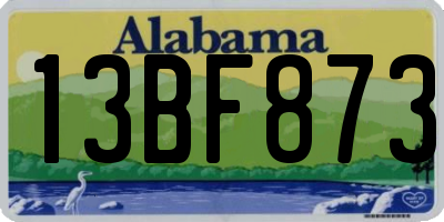 AL license plate 13BF873