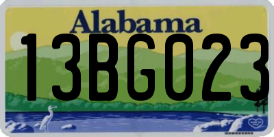 AL license plate 13BG023
