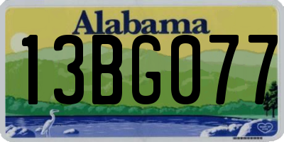 AL license plate 13BG077