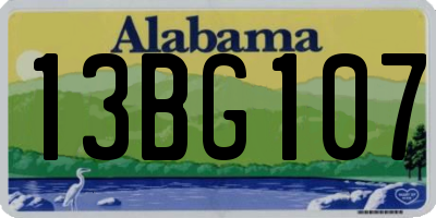 AL license plate 13BG107