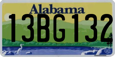 AL license plate 13BG132