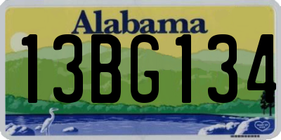 AL license plate 13BG134