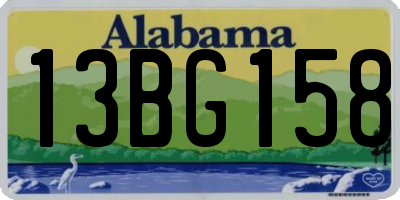 AL license plate 13BG158