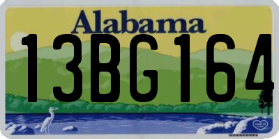 AL license plate 13BG164