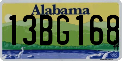 AL license plate 13BG168