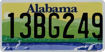 AL license plate 13BG249