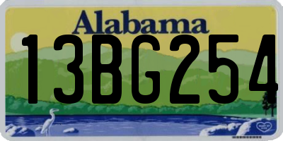 AL license plate 13BG254