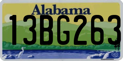 AL license plate 13BG263