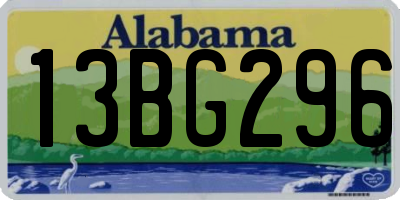 AL license plate 13BG296