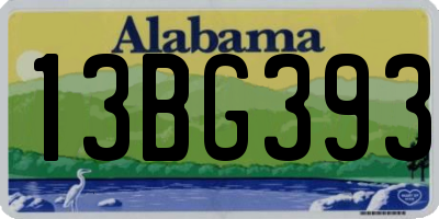 AL license plate 13BG393