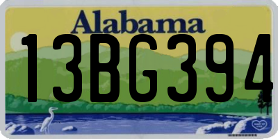 AL license plate 13BG394