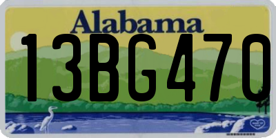 AL license plate 13BG470