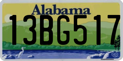 AL license plate 13BG517