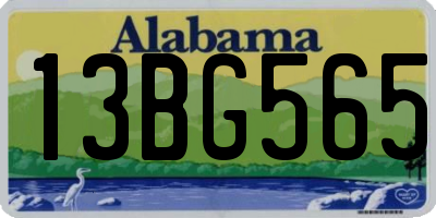 AL license plate 13BG565