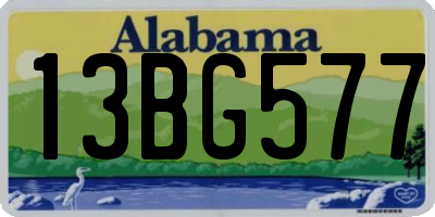 AL license plate 13BG577
