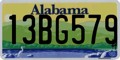 AL license plate 13BG579