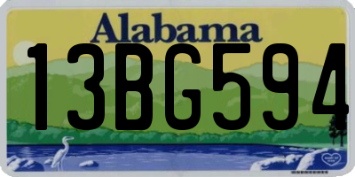 AL license plate 13BG594