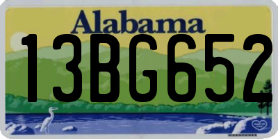 AL license plate 13BG652