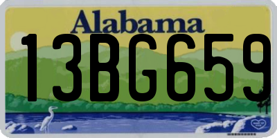 AL license plate 13BG659