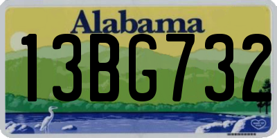 AL license plate 13BG732