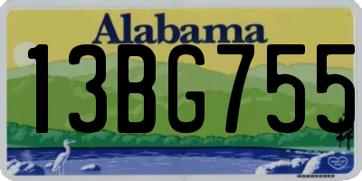 AL license plate 13BG755