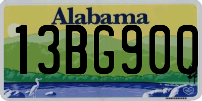 AL license plate 13BG900