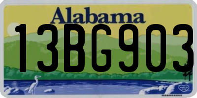 AL license plate 13BG903